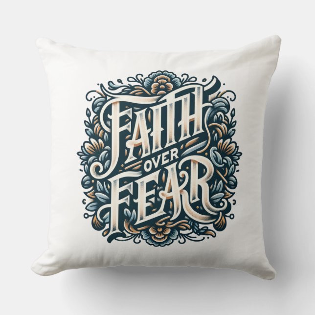 Faith over Fear Kudde (Framsida)