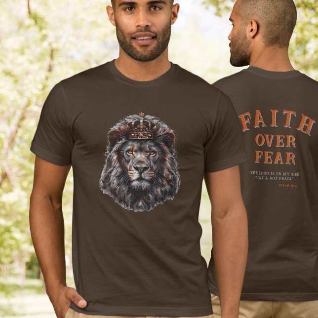 Faith over Fear Kung Lejon T Shirt (Skapare uppladdad)