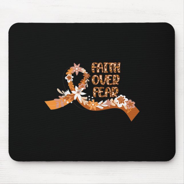 Faith over Fear Leopard Leukemia Awareness Warrior Musmatta (Framsidan)