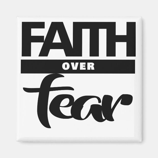 Faith over Fear Magnet (Framsidan)