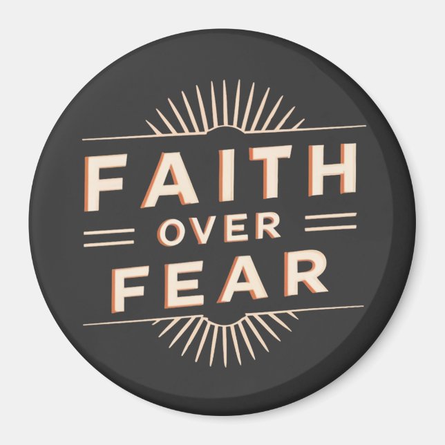 Faith over Fear Magnet (Framsidan)