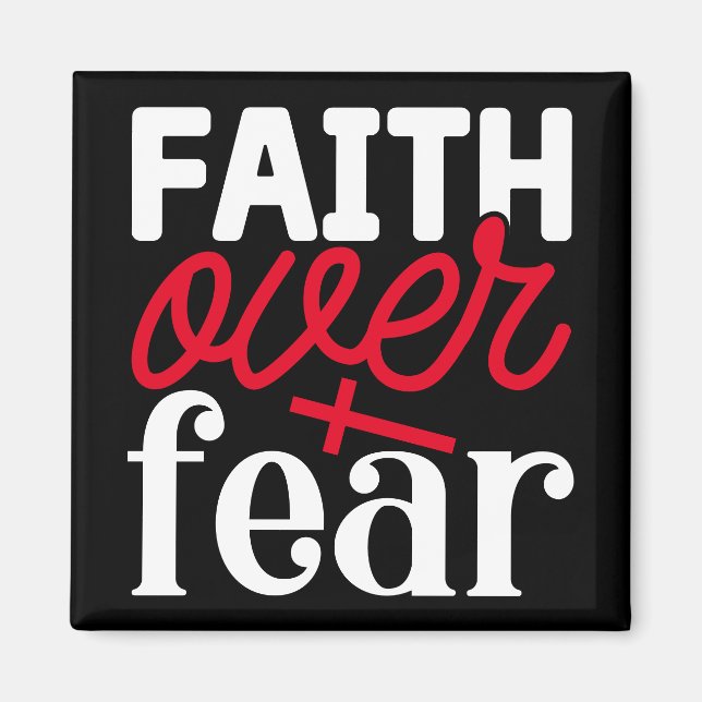 Faith over Fear Magnet (Framsidan)