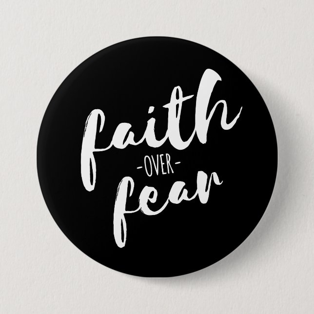 Faith over Fear Modern Christian Knapp (Framsida)