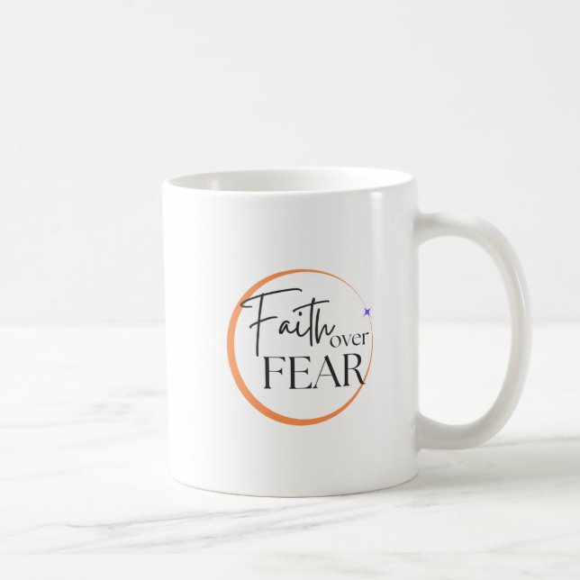 Faith over Fear Mugg - inspiration Christian Coff (Höger)