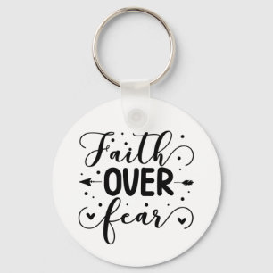 "Faith over Fear", nyckelkedja för offert Nyckelring