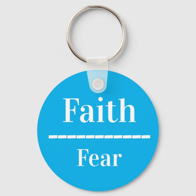 Faith over Fear-nyckelkedjan Nyckelring (Framsida)