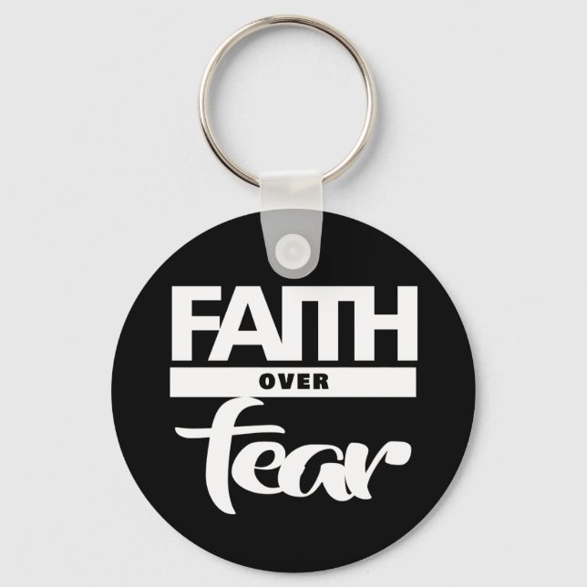 Faith over Fear Nyckelring (Framsida)