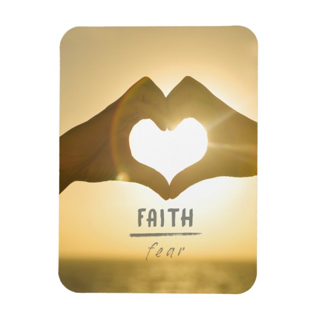 FAITH OVER FEAR PHOTO MAGNET (Vertikal)