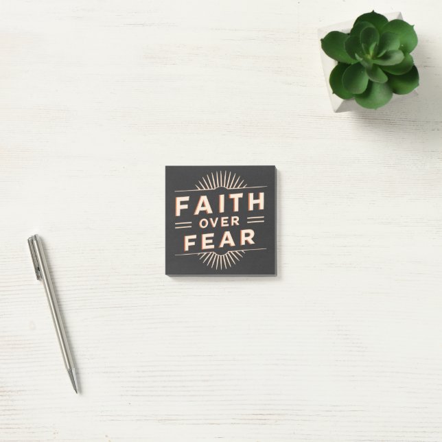 Faith over Fear Post-it Block (Kontor)