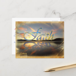 Faith over Fear Postcard Vykort