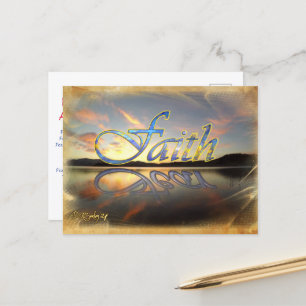 Faith over Fear Postcard Vykort