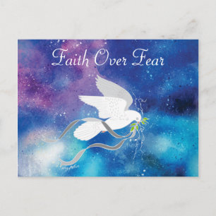 Faith over Fear Postcard Vykort