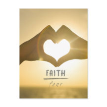 FAITH OVER FEAR POSTCARD
