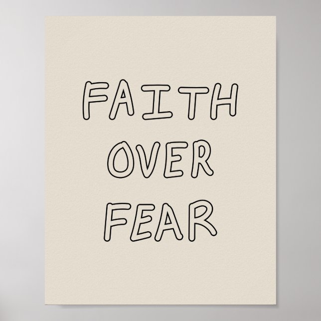 Faith over Fear Poster (Framsidan)