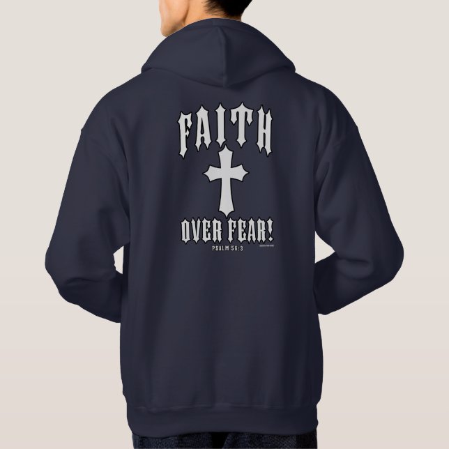 Faith over Fear Psalm 56:3 Hoodie (Baksida)