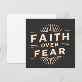Faith over Fear Rådkort