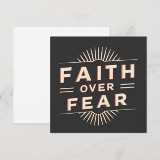 Faith over Fear Rådkort