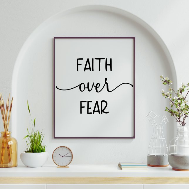 Faith over Fear Religiösa Poster (Skapare uppladdad)