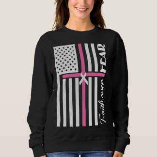 Faith over Fear Rosa Kor Flagga T Shirt
