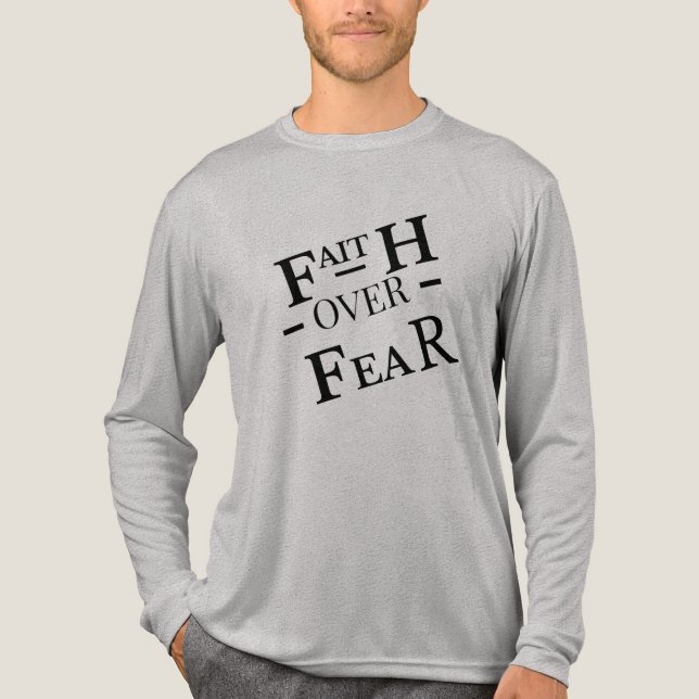 Faith Over Fear – Saved by Grace Christian Shirt T (Framsida)