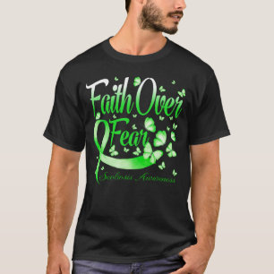 Faith over Fear Scoliosis Awareness Butterfly T Shirt