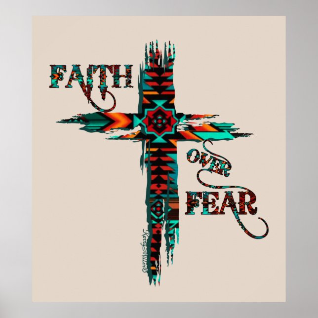 Faith over Fear, sydvästra Kor Poster (Framsidan)