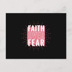 Faith over Fear Vykort
