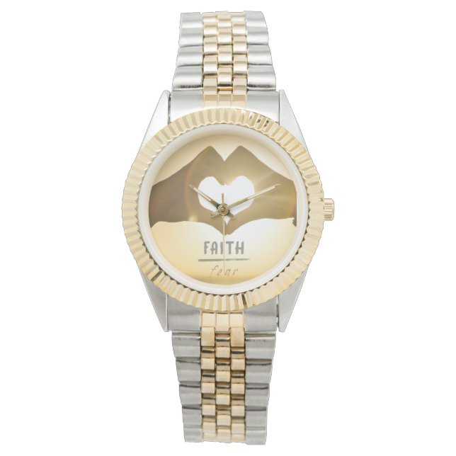 FAITH OVER FEAR WATCH ARMBANDSUR (Framsida)