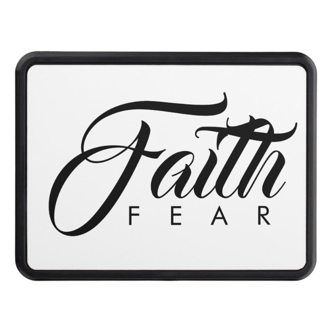 Faith over Fear White Dragkroksskydd (Framsidan)