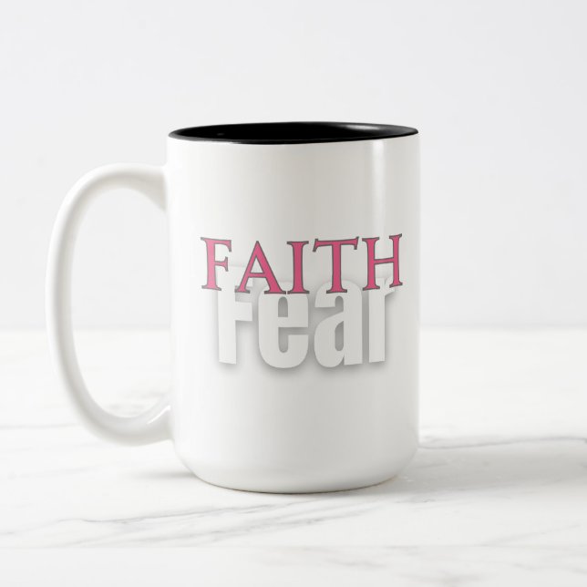 FAITH ÖVER RÄDSLA Mugg (Vänster)