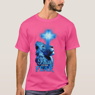 Faith over Rear Lejon Bible Scripture Quote Christ T Shirt