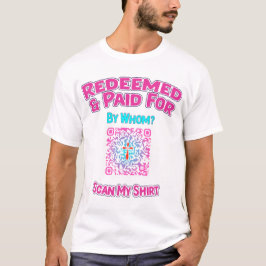 Faith Påstående Shirt med QR Code Gospel Link T