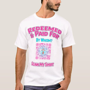 Faith Påstående Shirt med QR Code Gospel Link T