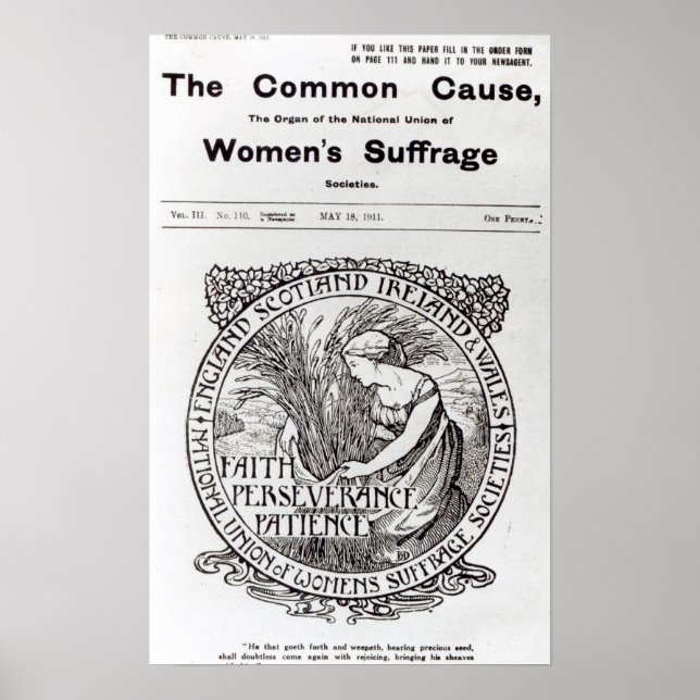 Faith, Perseverance, Patience, 1911 Poster (Framsidan)