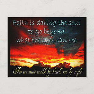 Faith Postcard Vykort