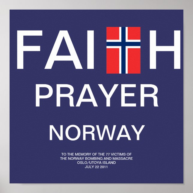FAITH PRAYER NORGE POSTER (Framsidan)