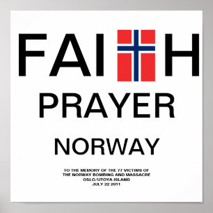 FAITH PRAYER NORGE POSTER
