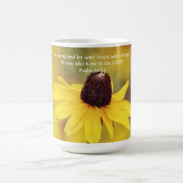 Faith Psalm 31:24 Vild Flower Mugg