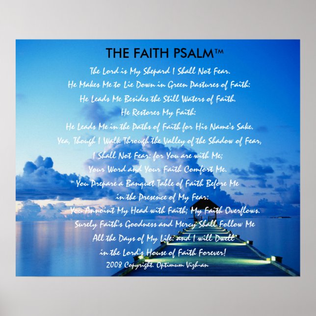 Faith Psalm by WarriorsCreed Poster (Framsidan)