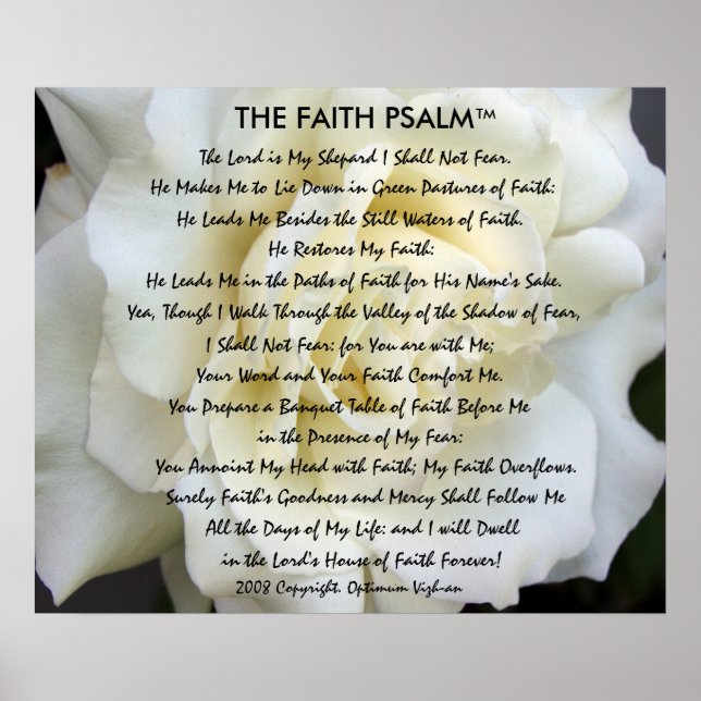 Faith Psalm by WarriorsCreed Poster (Framsidan)
