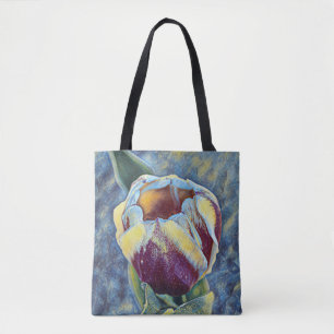 Faith Psalm Tulip Tote Tygkasse