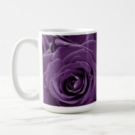 Faith Purple Roses 15oz Classic Mug Kaffemugg