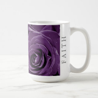 Faith Purple Roses 15oz Classic Mug Kaffemugg