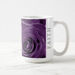 Faith Purple Roses 15oz Klassisk Mugg