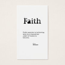 FAITH QUOTE GER Anpassadet Typewriter-teckensnitt