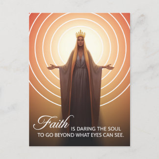 Faith Quote med Mary Vykort