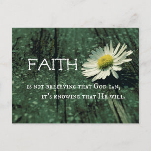 Faith Quote Vykort