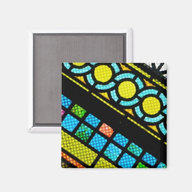 Faith Recovery Hope-målat glasfönster färgstarkt Magnet (Front/Back)