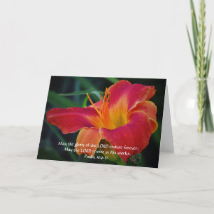 Faith Red Lily Note-kort Kort