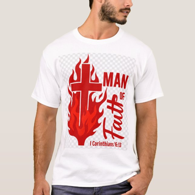 Faith Red T Shirt (Framsida)